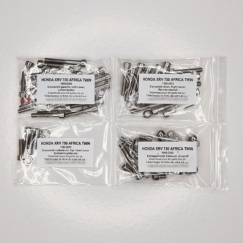 Kit vis allen inox motor Honda Africa Twin XRV 750 contre la rouille des carters