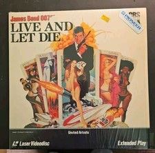 Live And Let Die Laserdisc EX/NM CBS Fox James Bond 007 Roger Moore Ian Fleming