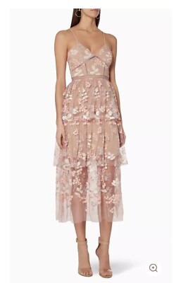 Self Portrait FLORAL EMBELLISHED MIDI DRESS | eBay Self Portrait FLORAL EMBELLISHED MIDI DRESS | eBay