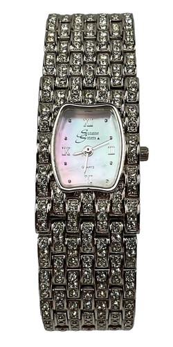 Suzanne Somers Butterfly Watch Suzanne Somers Floating Rhinestone Butterflies Watch w Red  main image 3