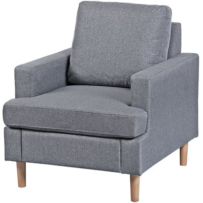 Versatile Modern Linen Fabric Armchair Ideal For Any Room Exceptional Comfort