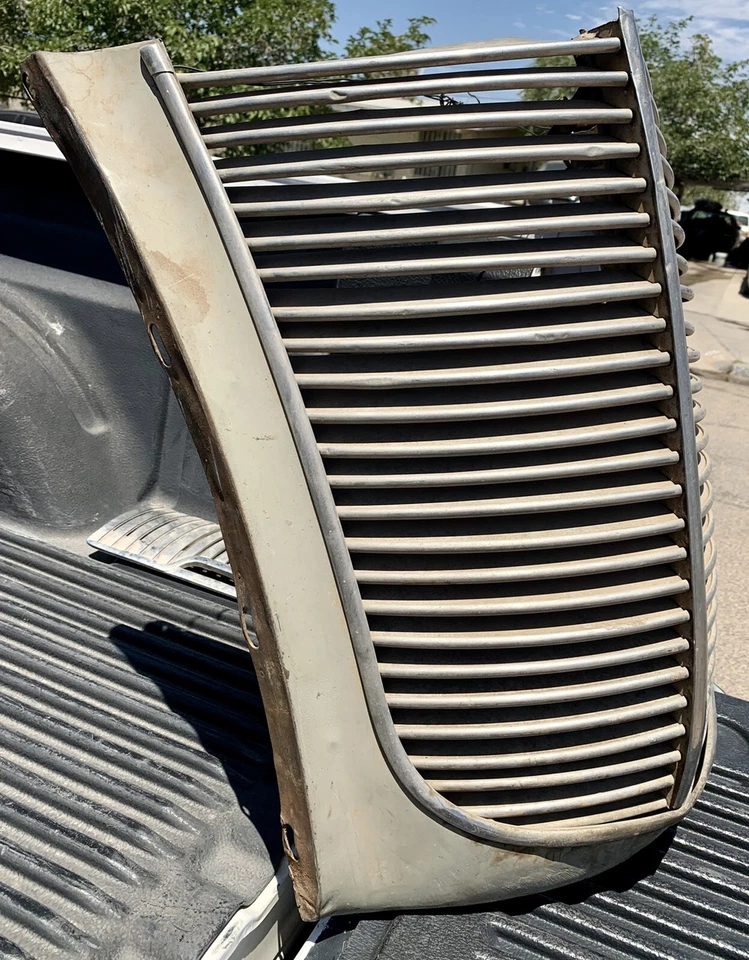 Raro panel frontal parrilla Chrysler Imperial Airflow Eight C-17 1937 de colección Foto 2 de 4