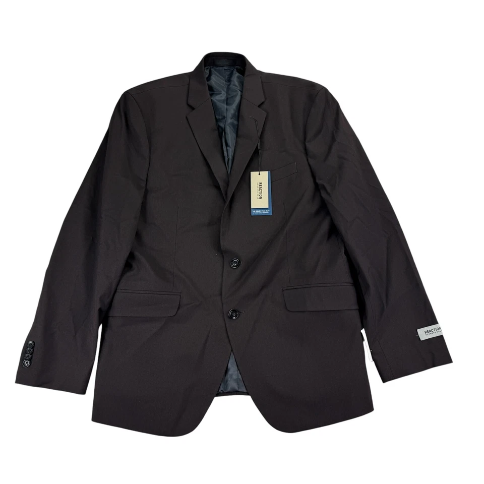 Traje Kenneth Cole Para Hombres 2 Piezas Listo Flex Calce Ajustado Azul Marino Rojo 42R 35W Foto 2 de 4
