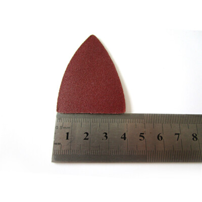 38x52mm Triangle Sanding Disc Pad Hook Loop Sandpaper Grit 60 80 120 180 240 320