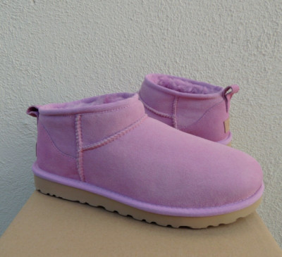 UGG WILDFLOWER CLASSIC ULTRA MINI WATER-RESISTANT SHEEPSKIN BOOTS, US 10/ 41 NEW