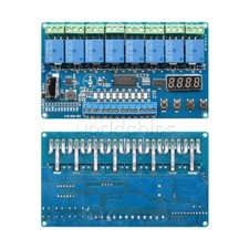 DC8-36V 8 Channel Multi-function Optocoupler LED Time Delay Relay Module New