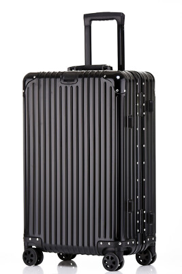 Neu schwarz Aluminium Handgepäck, 20 Zoll Rimwa Handgepäck Koffer im Kabinenstil