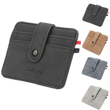 US Slim Minimalist Front Pocket Wallet ID Credit Card Holder Card Cases for Mens