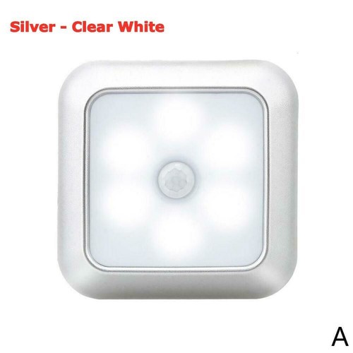 Night Light PIR Lamp 1 Pack 6 LED Stair Motion Sensor Lights Wireless Cabinet - Picture 8 of 9