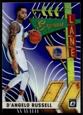 2019-20 Donruss Optic Express Lane Purple D'Angelo Russell G75 Golden State