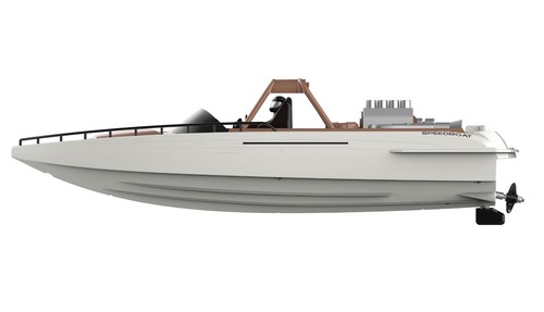 AIMEE SPEED BOOT 380MM Zweimotriger Daycruiser RTR 15 Km/h AMEWI 26101 - Bild 3 von 7
