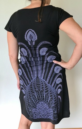 Soaked In Luxury Dress Size XS. Black & Lilac. Pretty pattern - Picture 2 of 3