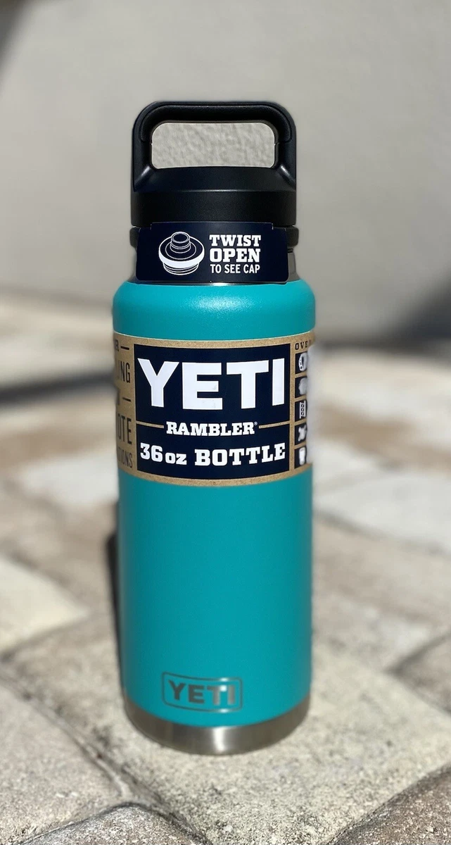 YETI Rambler 18-fl oz Stainless Steel Water Bottle with Chug Cap, Aquifer  Blue in the Water Bottles & Mugs department at