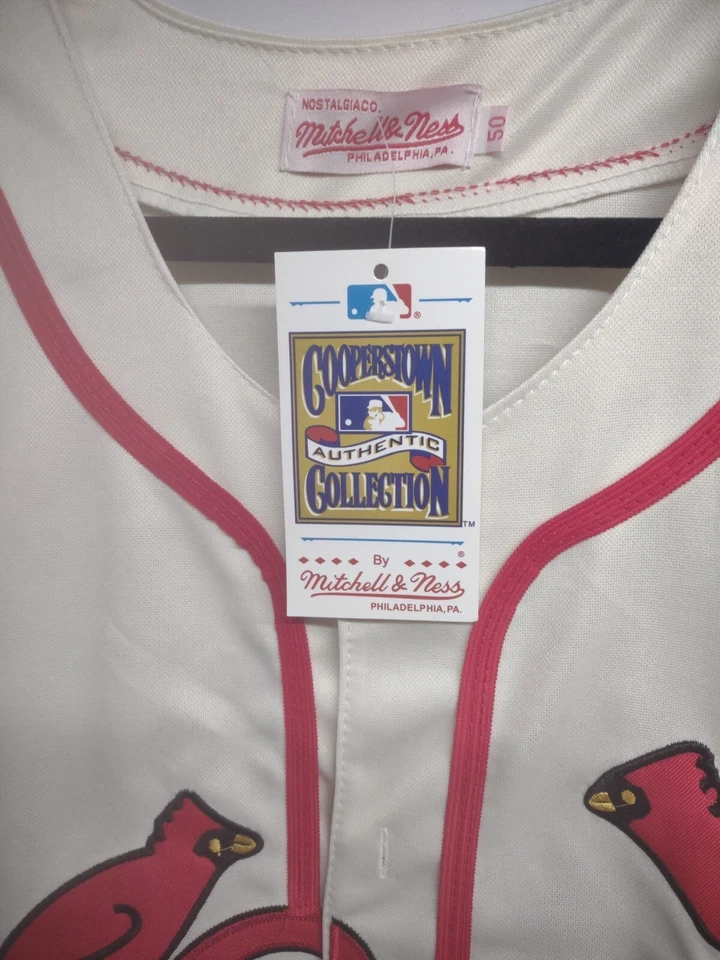 1944 Stan Musial Mitchell & Ness Cooperstown Collection Jersey - Size 48 T16 - Image 4 of 4