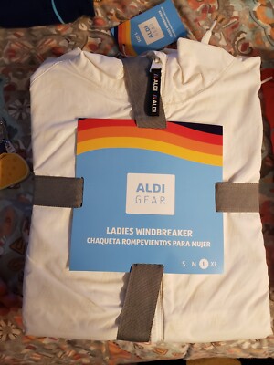 New 2024 Aldi Gear Capsule Collection Windbreaker White Ladies Large L