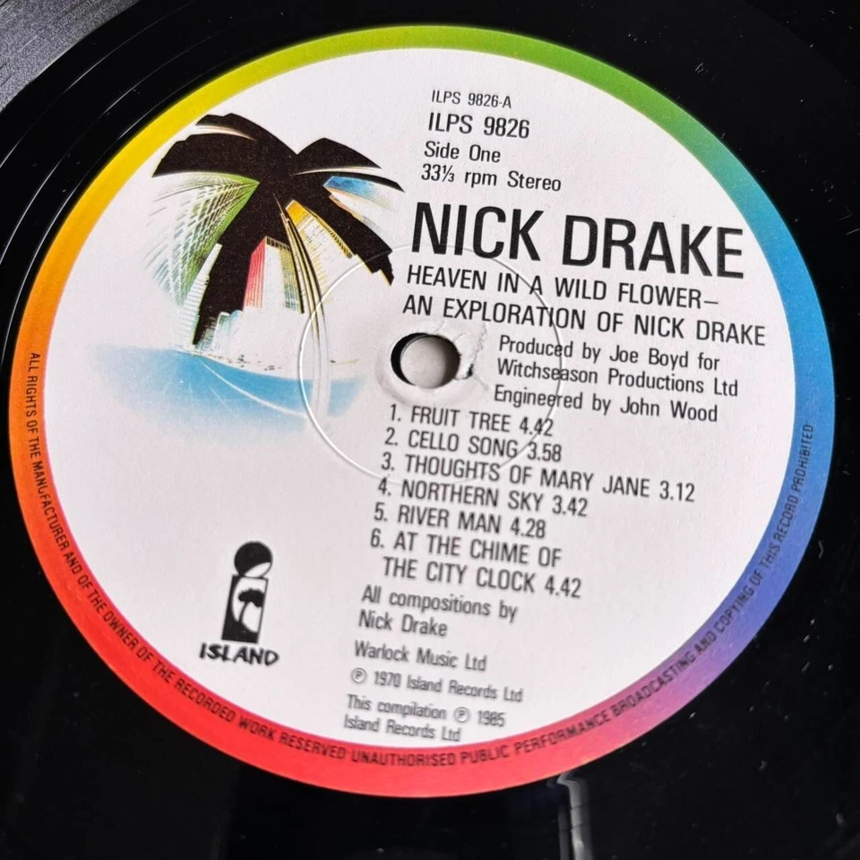 Nick Drake Heaven In A Wild Flower Vinyl LP Record Import VG - Image 3 of 3
