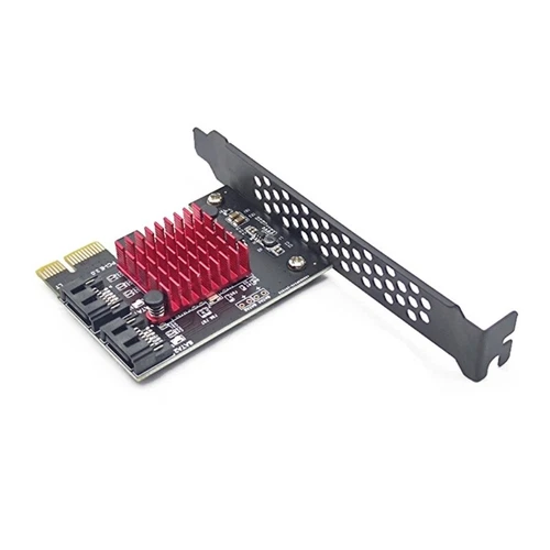PCIE 1X GEN3 to SATA3.0 Expansion Hard Disk JMB582 Chip Full Speed 2 Port 6Gbps