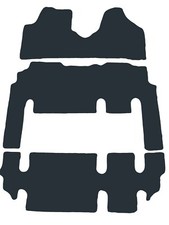 Classico Tappetini ANTRACITE per Fiat Scudo II persone 1x porta laterale 2006-20