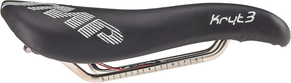 Asiento de sillín de bicicleta Selle SMP Kryt 3 Crit Italia acero cuero elastómero espumado Foto 2 de 4