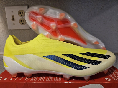 NEW Adidas X Crazyfast Elite Laceless FG Soccer Cleats IG0612 Size 10 Solar Yell adidas X Crazyfast Elite Laceless Firm Ground - Team Solar  main image 4