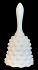 Fenton Art Glass Milk Glass Wavy Hobnail Bell
