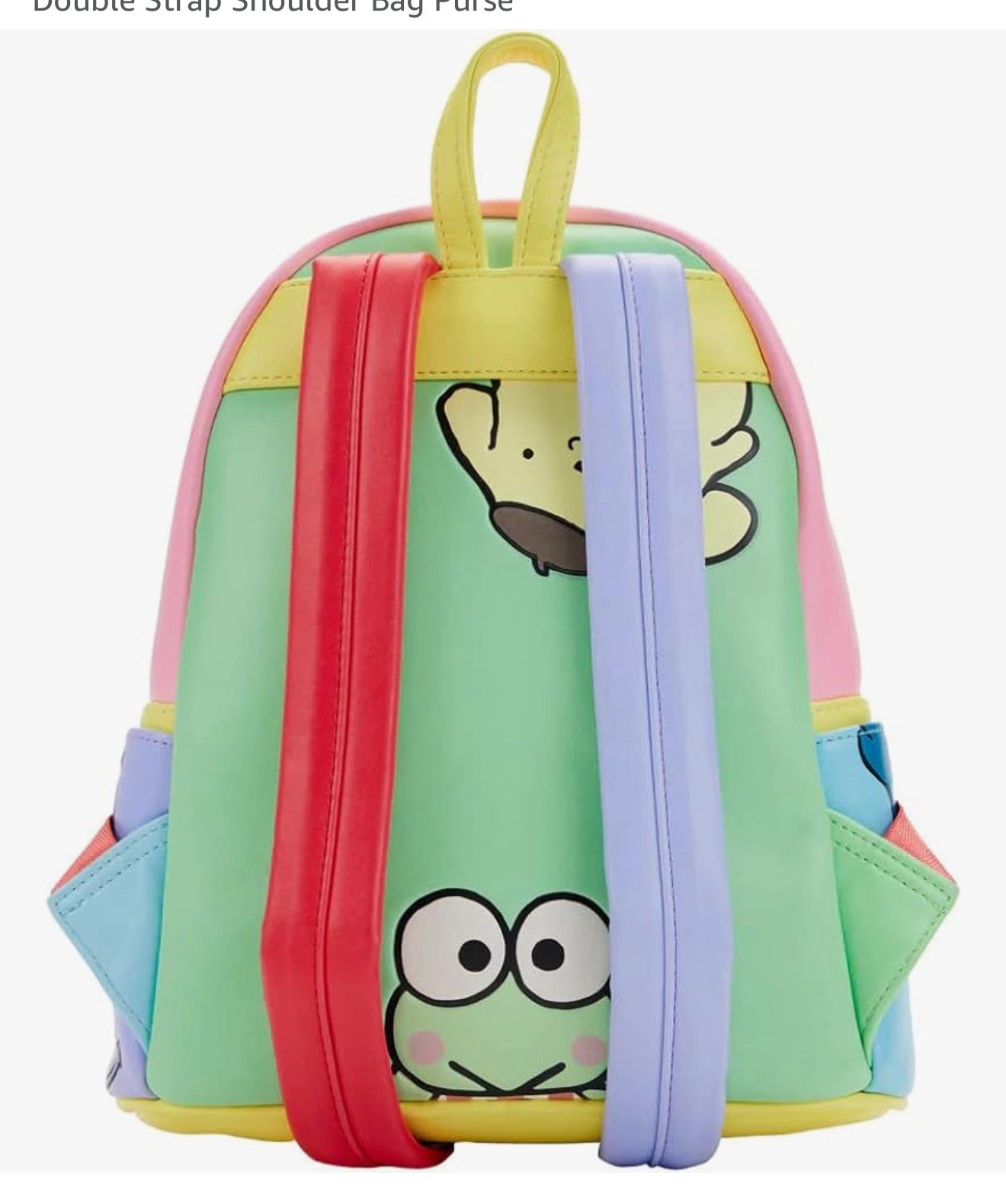 LOUNGEFLY Sanrio Hello Kitty And Friends Color Block Backpack 10 3/16in EUC image 3