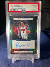 2024 Panini Obsidian Amen Thompson Twilight Signature 60/75 PSA 9 Mint #TSATH
