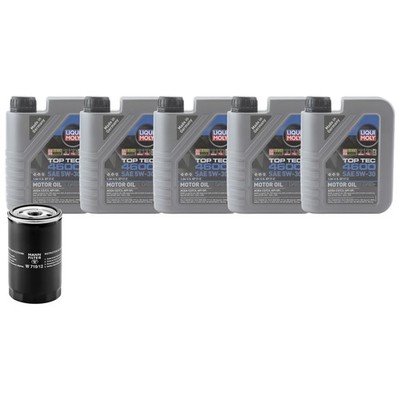 5L Liqui Moly Top Tec 4600 5W-30 Mann Engine Oil Change Kit for Vanagon H4 RWD