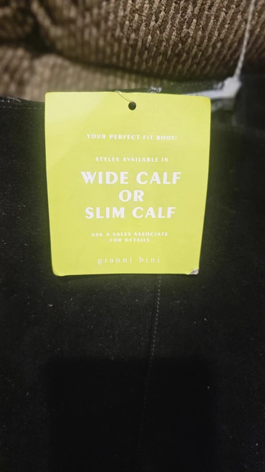 Botas de cuña de gamuza negras para mujer Gianni Bini talla 6,5 Foto 3 de 4