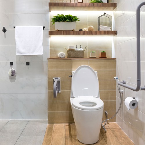 Set ferramenta bagno 5 pezzi gancio porta asciugamani acciaio inox porta carta igienica - Foto 10 di 10