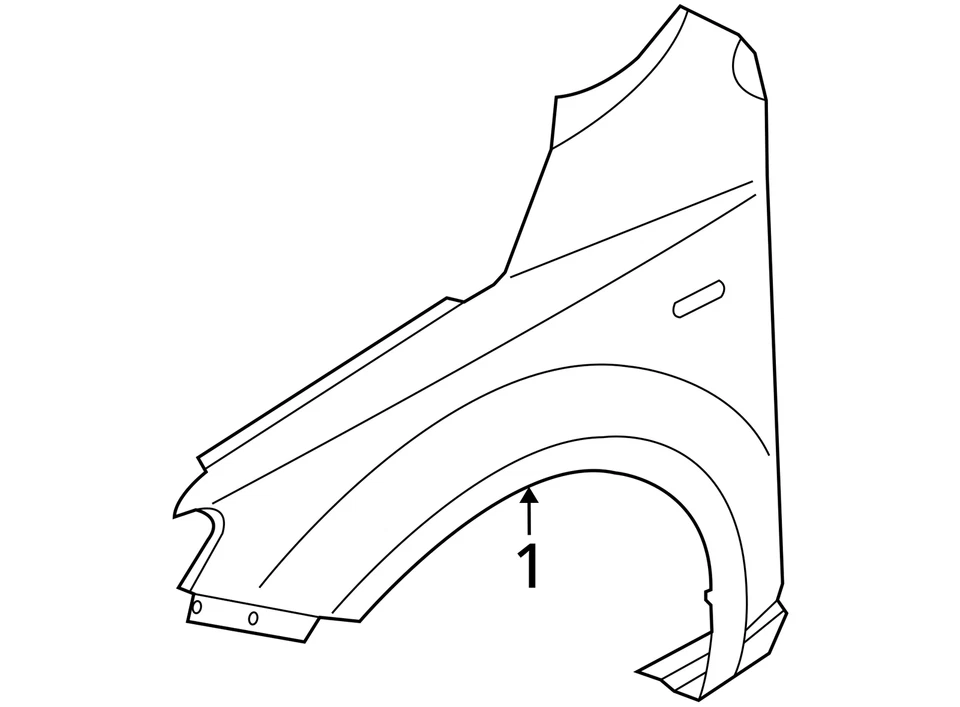 Guardabarros conductor Kia Forte Koup 2010-2013 PUQFK Foto 3 de 3