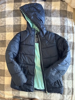Wonder Nation Blue And Green Rain Coat Jacket M(7/8)Water & Wind Resistant