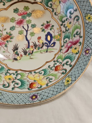 Vintage Chinese Porcelain Handpainted Nut Bowl - Picture 6 of 11
