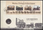 2025 GB Steam Locomotives Mini Sheet BU £2 Coin Royal Mail/Mint First Day Cover