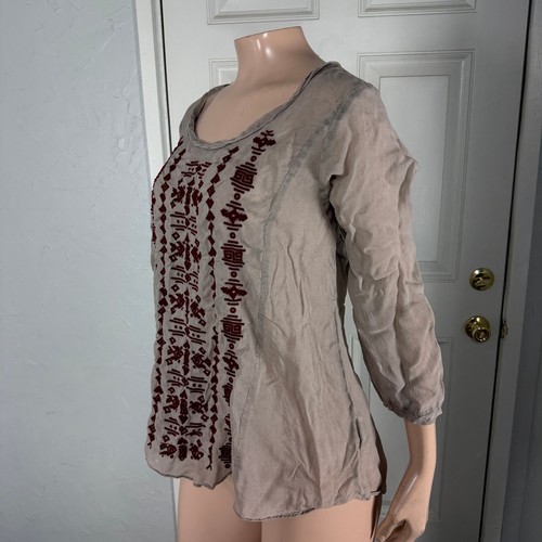Ryan Michaels Western Damen Shirt Oberteil Small bestickt Cupro Viskose SS30 - Bild 2 von 5