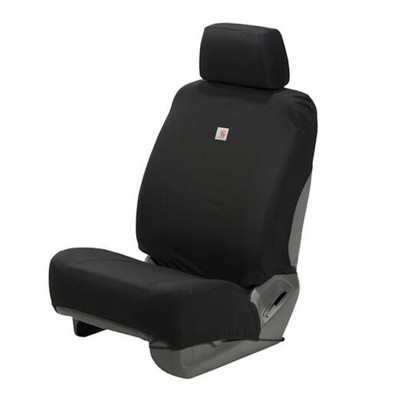 Carhartt Universal Nylon Duck Canvas Fitted Bucket Seat Cover, One Size Black