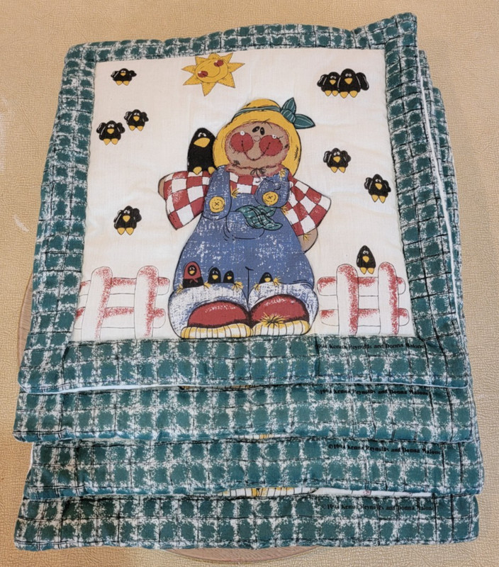 1994 Fall Quilted Pattern Lot of 4 Place Mats Designed by Kenna Reynolds & Donna