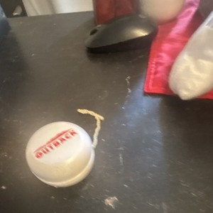 Outback Yo-Yo White with Red Logo
