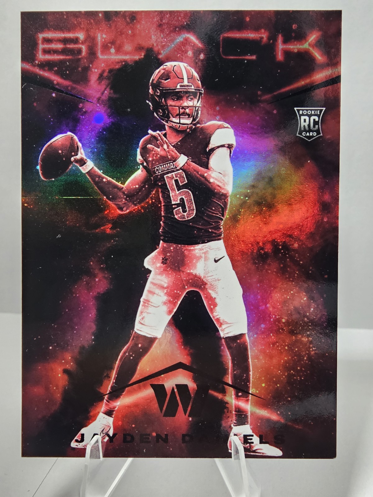 🔥 JAYDEN DANIELS 2024 Panini Black Smokescreen Rookie CASE HIT RC SP SSP 📈