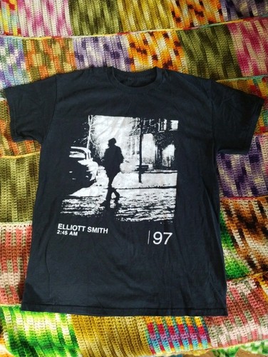 Elliott Smith 97 ORIGINAL TOUR SHIRT XS S black Concert COLLECTABLE TEE merch