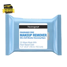 Fragrance-Free Makeup Remover Wipes, Daily Ultra-Soft Micellar Cleansing Wipes G