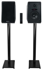 Rockville ELITE-5B 5.25" Powered Bookshelf Speakers Bluetooth/Optical 37" Stands