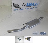 Imasaf ESD Auspuff Endtopf für VW Passat 35I 1.8 16V / 2.0 16V 1988-1993+ZubehöR