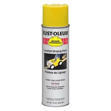 Rust-Oleum 2348838V Inverted Striping Paint, 20 Oz, Yellow, Solvent -Based