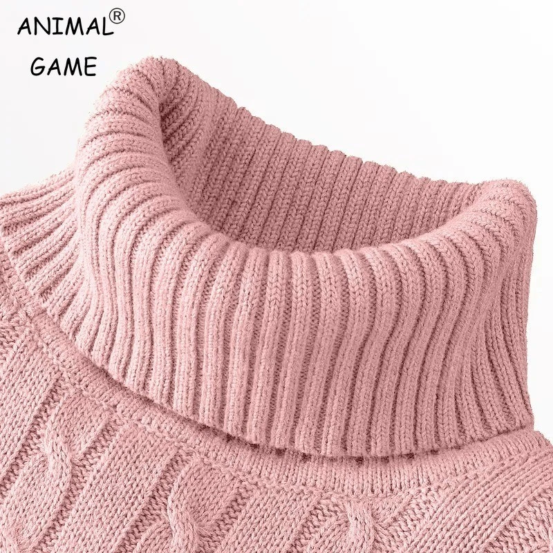 Men's Turtleneck Soft Sweater 2023 Warm Knitted Autumn/winter Pullover Jumper - Image 2 of 4