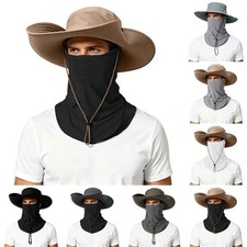 Outdoor Hiking Fishing Hat Summer Sun Protection Wide Brim Boonie Shade 50 UPF