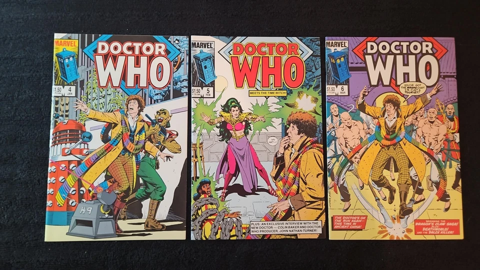 1984 MARVEL COMICS NEAR COMPLETE SET (18) DOCTOR WHO #1-20 VINTAGE KEY ISSUES NM - Image 3 of 4
