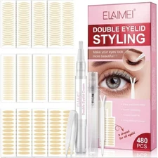 Invisible Eyelid Lift Strips 480PCS Double Sided Tape for Hooded Eyes Instant