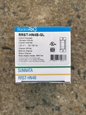 Lutron RRST-HN4B-GL RadioRA 3 Sunnata RF Hybrid Keypad 4 Button White