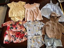Lot Of 9 Pc Baby Girl Spring Summer Clothes 3-6 Months